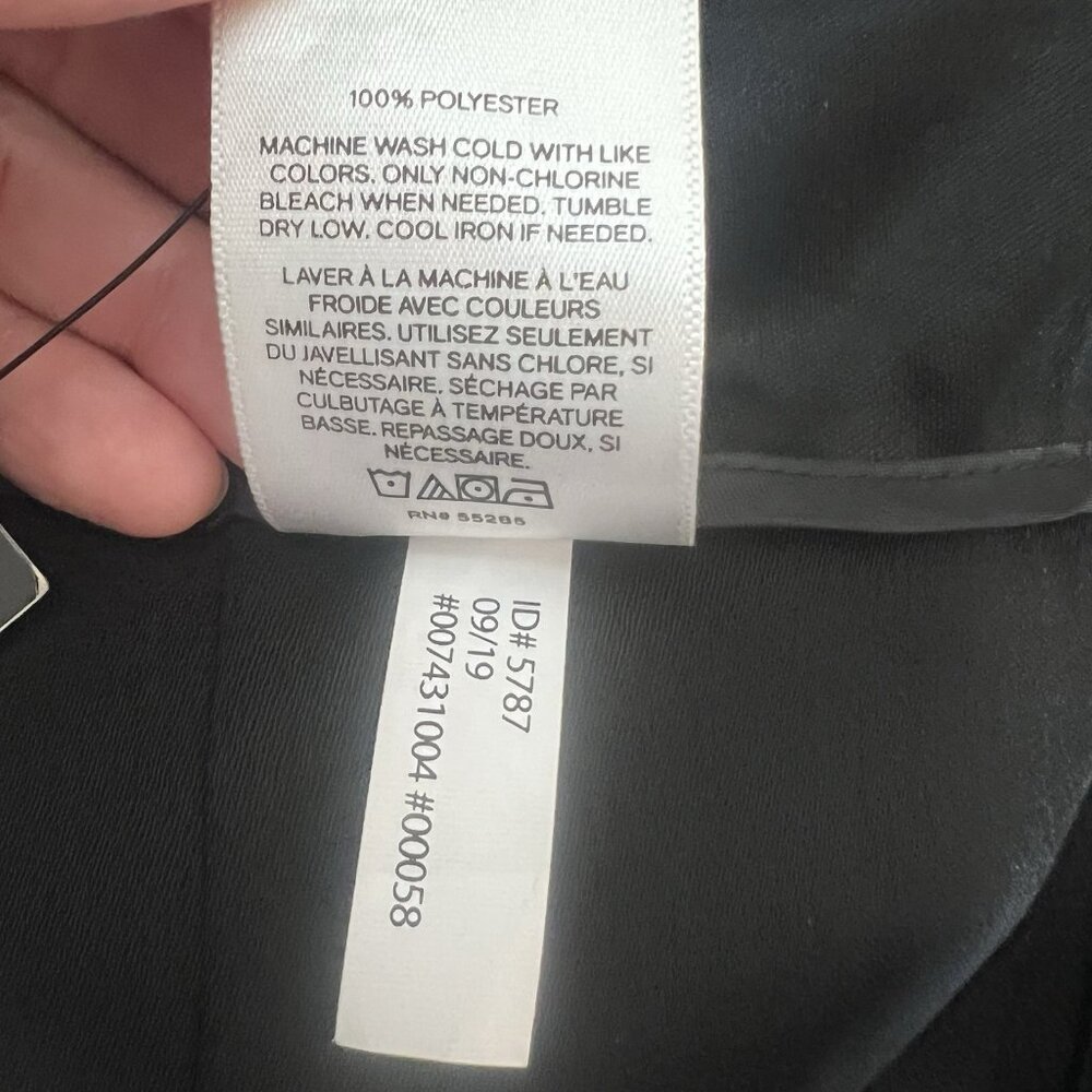 Express Women's Size 6 Wide Leg Dress Pants Black High Rise Zipper New - Picture 13 of 13